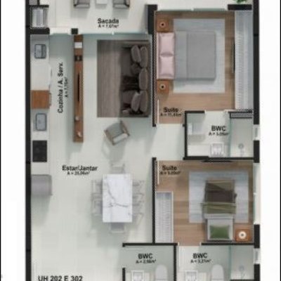 Apartamentos com 80m², 2 quartos, 2 suítes, 2 garagens, no bairro João Paulo em Florianópolis