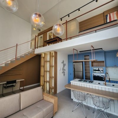 Apartamentos com 60m², 1 quarto (sendo 1 suíte), 1 garagem, no bairro Carvoeira em Florianópolis