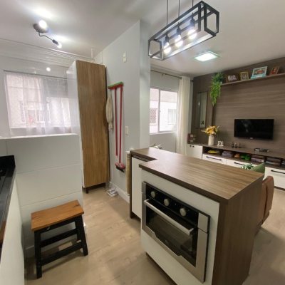 Apartamentos com 55m², 2 quartos, 1 garagem, no bairro Potecas em São José