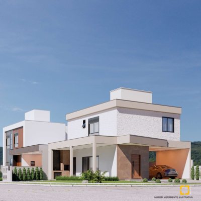 Casa em Condomínio com 162m², 3 quartos, 3 suítes, 2 garagens, no bairro Cachoeira do Bom Jesus em Florianópolis