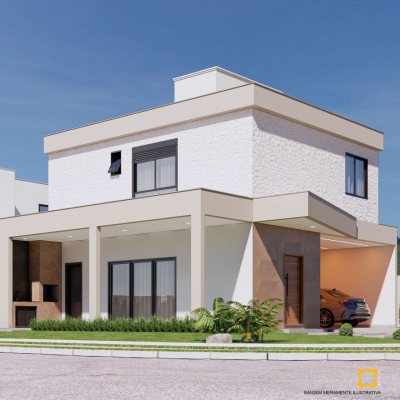 Casa em Condomínio com 162m², 3 quartos, 3 suítes, 2 garagens, no bairro Cachoeira do Bom Jesus em Florianópolis