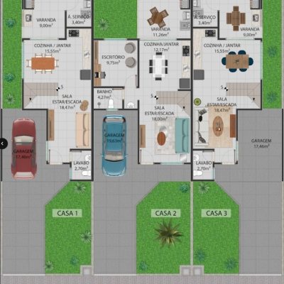 Casa Residencial com 150m², 3 quartos, 1 suíte, 2 garagens, no bairro Campeche em Florianópolis