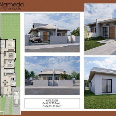 Casa Residencial com 93m², 3 quartos, 1 suíte, 1 garagem, no bairro São João do Rio Vermelho em Florianópolis