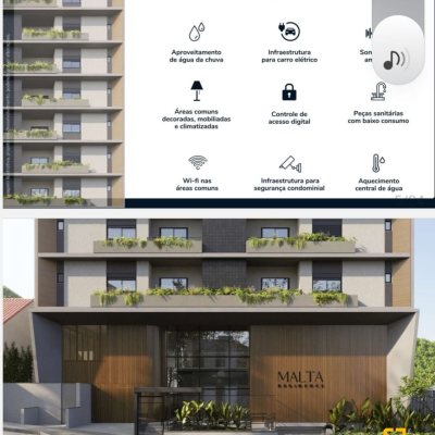 Apartamentos com 69m², 2 quartos, 1 suíte, 1 garagem, no bairro Centro em Florianópolis