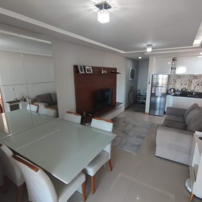 Apartamentos com 68m², 2 quartos, 1 suíte, 2 garagens, no bairro Barreiros em São José