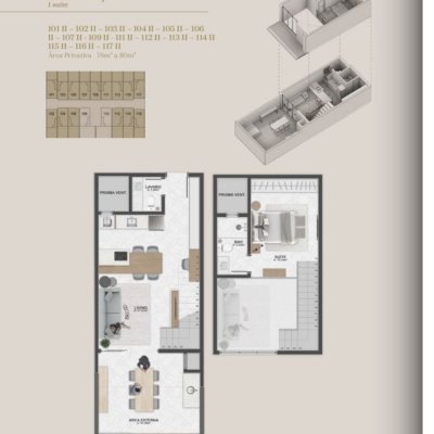Loft com 76m², 1 quarto, 1 suíte, 1 garagem, no bairro Santo Antônio De Lisboa em Floranópolis