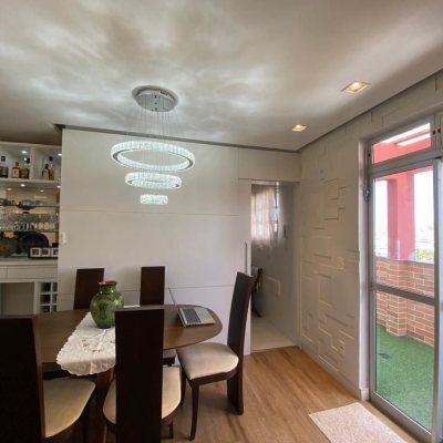 Cobertura com 139m², 3 quartos, 1 suíte, 1 garagem, no bairro Campinas em São José