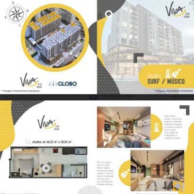 Studio Residencial com 34m², 1 quarto, 1 garagem, no bairro Trindade em Florianópolis