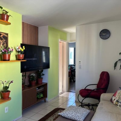 Apartamentos com 51m², 2 quartos, 1 garagem, no bairro Sertão Do Maruim em São José