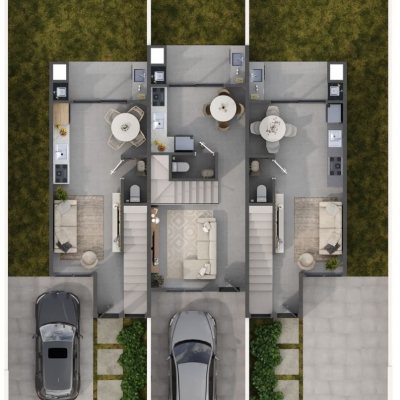 Sobrado Residencial com 81m², 2 quartos, 2 suítes, 1 garagem, no bairro Canasvieiras em Florianópolis