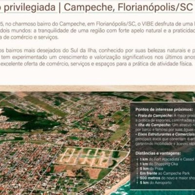 Loft com 54m², 1 quarto, 1 suíte, no bairro Campeche em Florianópolis