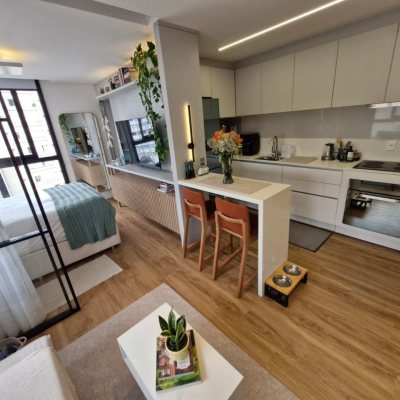 Apartamentos com 37m², 1 quarto, 1 garagem, no bairro Centro em Florianópolis