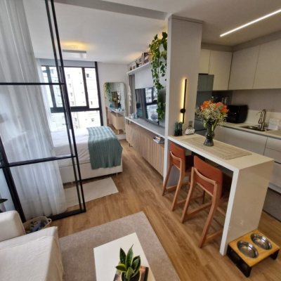 Apartamentos com 37m², 1 quarto, 1 garagem, no bairro Centro em Florianópolis