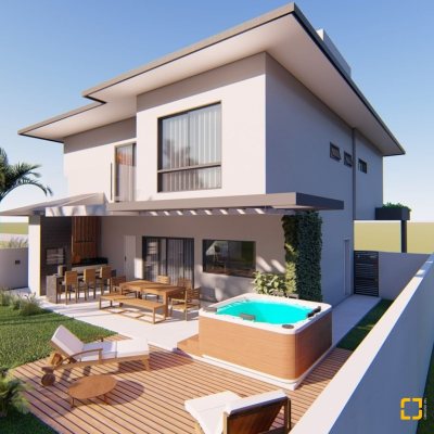 Casa em Condomínio com 272m², 3 quartos, 3 suítes, 2 garagens, no bairro São João Do Rio Vermelho em Florianópolis