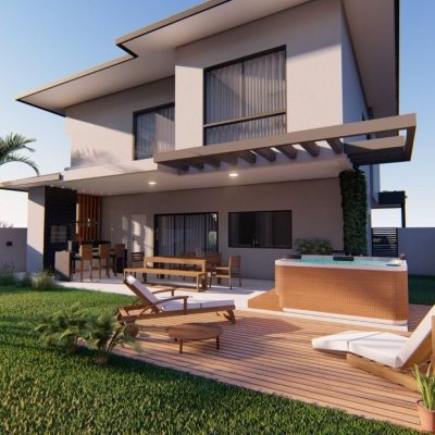 Casa em Condomínio com 272m², 3 quartos, 3 suítes, 2 garagens, no bairro São João Do Rio Vermelho em Florianópolis