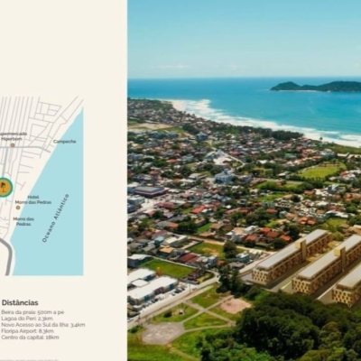 Cobertura com 69m², 2 quartos (sendo 1 suíte), 1 garagem, no bairro Morro das Pedras em Florianópolis