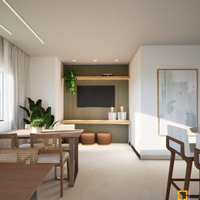 Apartamentos com 59m², 2 quartos, 1 garagem, no bairro Areias em São José