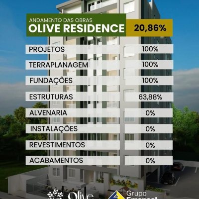 Apartamentos com 59m², 2 quartos, 1 garagem, no bairro Areias em São José