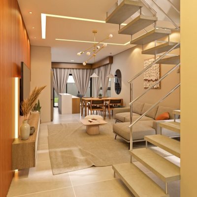 Casa em Condomínio com 115m², 3 quartos (sendo 1 suíte), 1 garagem, no bairro Vargem Do Bom Jesus em Florianópolis