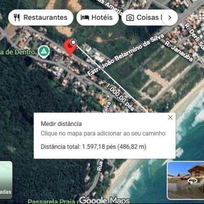 Terreno Comercial/Residencial com 397m², no bairro Pântano Do Sul em Florianópolis