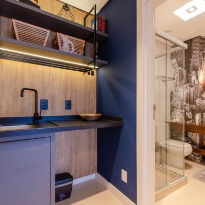 Apartamentos com 46m², 1 quarto, 1 garagem, no bairro Centro em Florianópolis