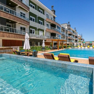 Apartamentos com 51m², 1 quarto, 1 garagem, no bairro Campeche em Florianópolis