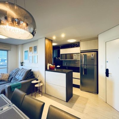 Apartamentos com 57m², 2 quartos, 1 garagem, no bairro Barreiros em São José