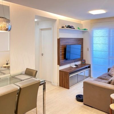 Apartamentos com 57m², 2 quartos, 1 garagem, no bairro Barreiros em São José