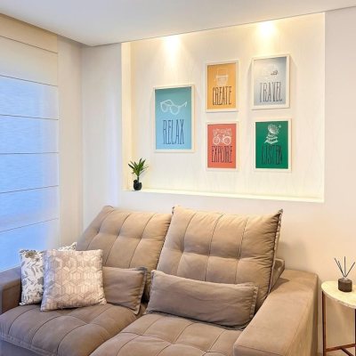 Apartamentos com 57m², 2 quartos, 1 garagem, no bairro Barreiros em São José