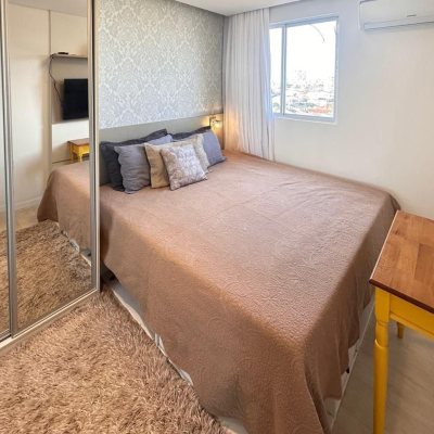 Apartamentos com 57m², 2 quartos, 1 garagem, no bairro Barreiros em São José