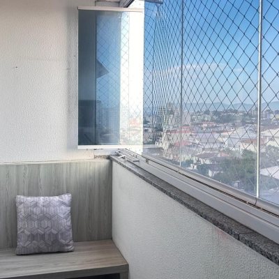 Apartamentos com 57m², 2 quartos, 1 garagem, no bairro Barreiros em São José