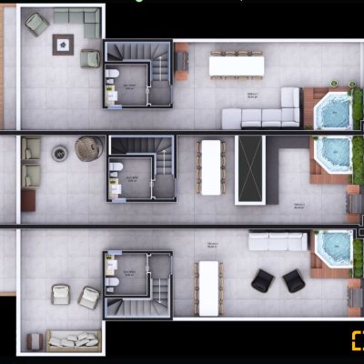 Sobrado Residencial com 210m², 3 quartos, 1 suíte, 2 garagens, no bairro Vargem Do Bom Jesus em Florianópolis