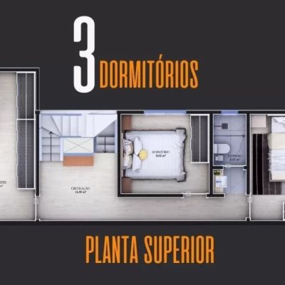 Sobrado Residencial com 210m², 3 quartos, 1 suíte, 2 garagens, no bairro Vargem Do Bom Jesus em Florianópolis