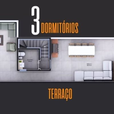 Sobrado Residencial com 210m², 3 quartos, 1 suíte, 2 garagens, no bairro Vargem Do Bom Jesus em Florianópolis