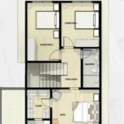 Sobrado Residencial com 157m², 3 quartos, 1 suíte, 1 garagem, no bairro São João Do Rio Vermelho em Florianópolis