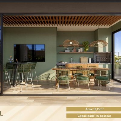 Apartamentos com 104m², 3 quartos, 1 suíte, 2 garagens, no bairro Campeche em Florianópolis