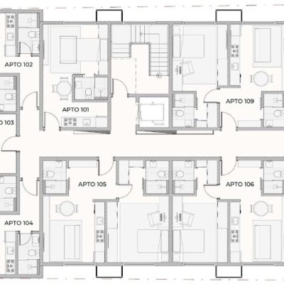 Studio Residencial com 29m², 1 quarto, 1 garagem, no bairro Centro em Florianópolis