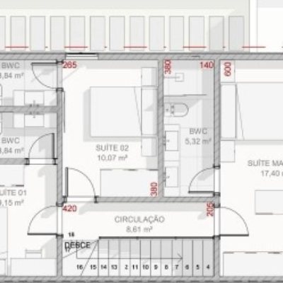 Casa Residencial com 231m², 3 quartos (sendo 3 suítes), 2 garagens, no bairro Campeche em Florianópolis