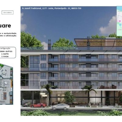 Apartamentos com 98m², 3 quartos (sendo 1 suíte), 1 garagem, no bairro Jurerê em Florianópolis