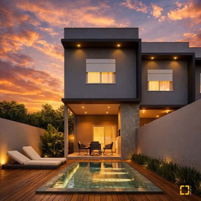 Casa Residencial com 120m², 2 quartos (sendo 2 suítes), 2 garagens, no bairro São João Do Rio Vermelho em Florianópolis