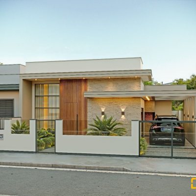 Casa Residencial com 78m², 2 quartos (sendo 1 suíte), 1 garagem, no bairro Forquilhas em São José