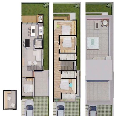 Casa Residencial com 176m², 4 quartos (sendo 1 suíte), 3 garagens, no bairro Campeche em Florianópolis