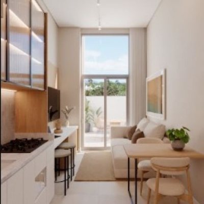 Apartamentos com 33m², 1 quarto, no bairro Cachoeira Do Bom Jesus em Florianópolis