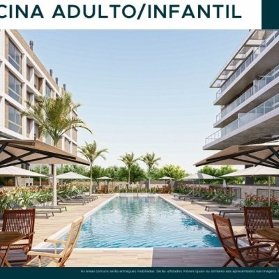Apartamentos com 70m², 2 quartos (sendo 2 suítes), 1 garagem, no bairro Jurerê em Florianópolis
