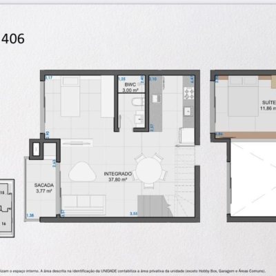 Loft com 76m², 1 quarto (sendo 1 suíte), 1 garagem, no bairro Jurerê Internacional em Florianópolis