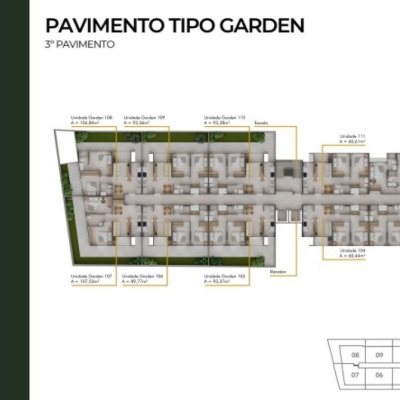 Apartamentos com 93m², 2 quartos (sendo 1 suíte), 1 garagem, no bairro Cacupé em Florianópolis