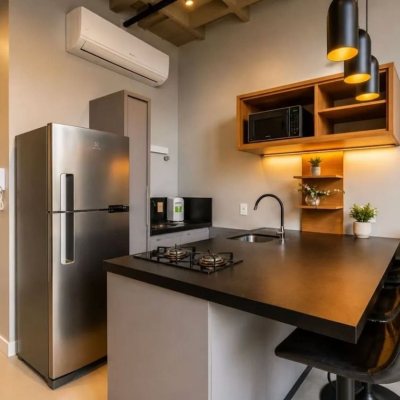 Studio Residencial com 34m², 1 quarto, 1 garagem, no bairro Canasvieiras em Florianópolis