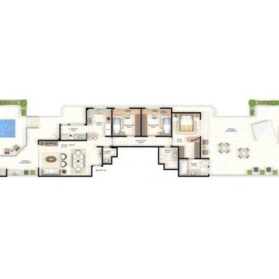 Cobertura com 263m², 4 quartos (sendo 2 suítes), 2 garagens, no bairro Córrego Grande em Florianópolis