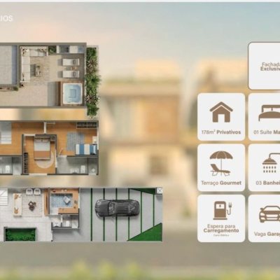 Casa Residencial com 138m², 4 quartos, 1 suíte, 2 garagens, no bairro Campeche em Florianópolis