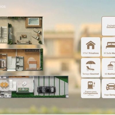 Casa Residencial com 137m², 4 quartos, 1 suíte, 1 garagem, no bairro Campeche em Florianópolis